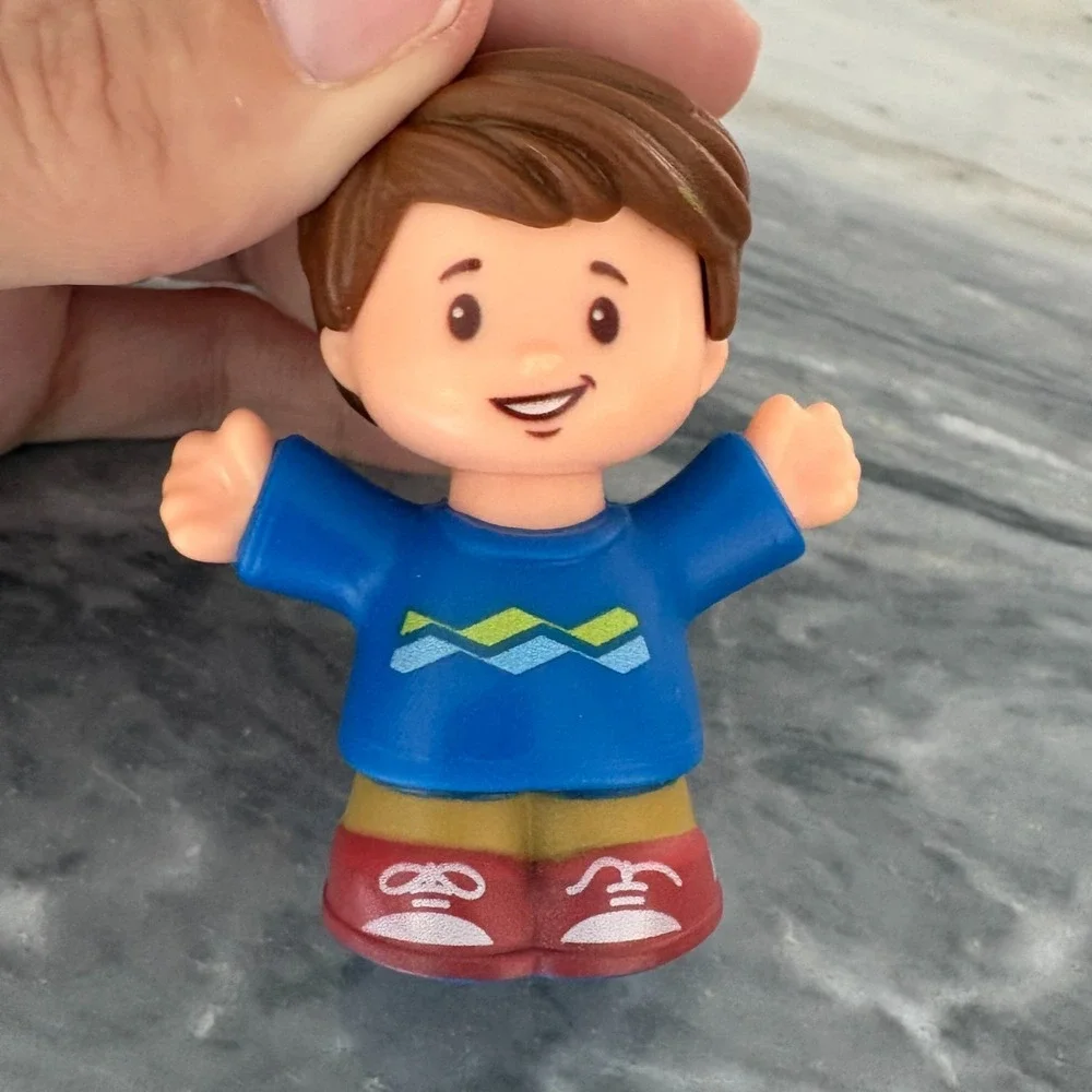 Fisher Price Little People JACK Figure BIG HELPERS HOME Blue Shirt Brown Hair‎